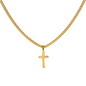Personalized Artisan Cross Pendant With Cuban Link Chain