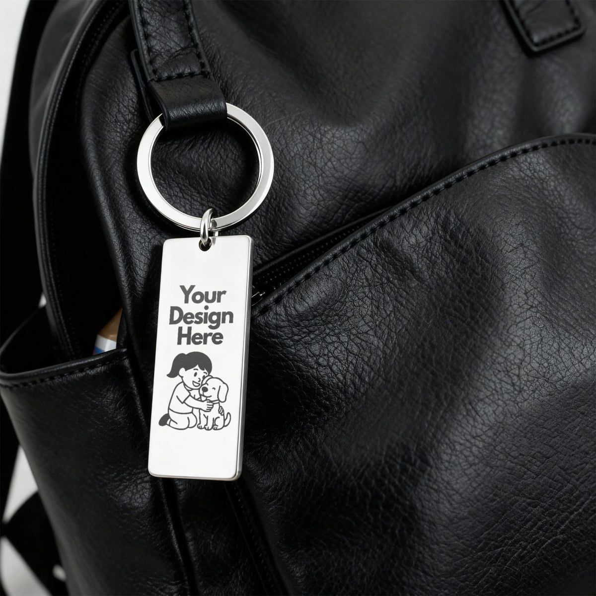 Give a gift that speaks from the heart with this Engraved Rectangle Keychain. Personalize it with a special message, date, or phrase that means the world to your loved one. Each keychain is laser-engraved with care, so your words will never fade. Every time they grab their keys, they’ll think of you.