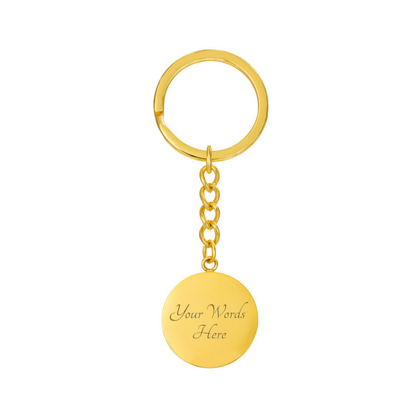 Photo Circle Keychain, Custom Photo Circle Keychain, Personalized Picture Circle Keychain, Engraved Photo Round Pendant, Custom Gift for Her