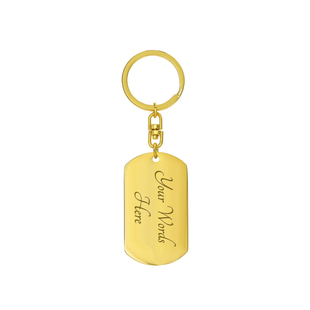 Photo Dog Tag Swivel Keychain, Custom Picture Dog Tag Keychain, Personalized Keychain for him, Engraved Keychain, Military Dog-tag Keychain