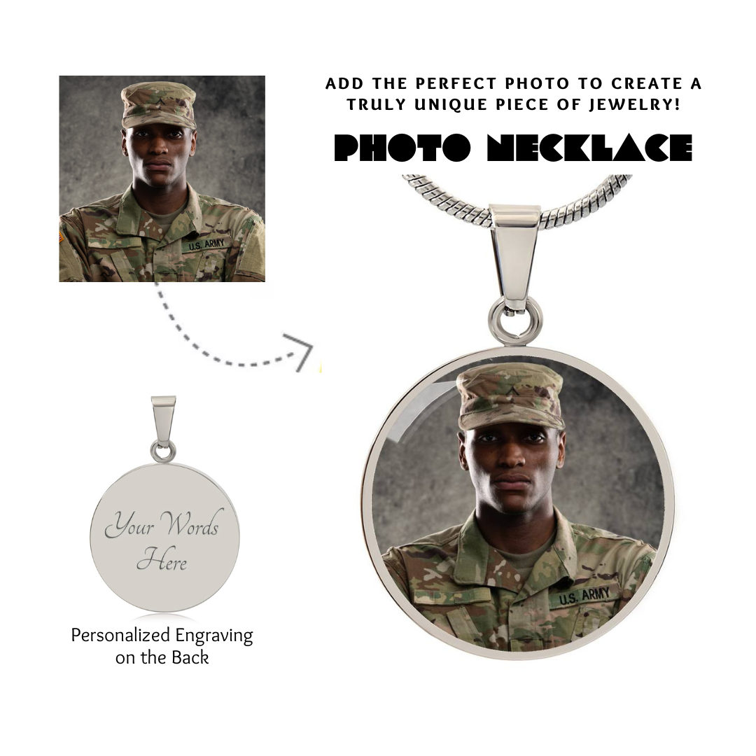 Photo Circle Necklace, Custom Picture Circle Necklace, Photo Pendant, Personalized Engraved Necklace, Custom Circle Pendant, Gift for her