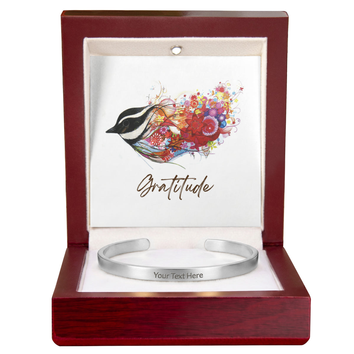 Sleek, modern, and effortlessly sophisticated. The Custom Engraved Cuff Bracelet is a timeless way to keep your most cherished memories, names, or meaningful dates close at hand.