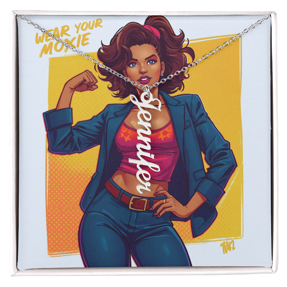 Give your special someone a custom vertical necklace made just for them! Our Personalized Vertical Name Necklace is the perfect gift for your loved ones and will become a versatile accessory for any occasion. From a heart-warming holiday present, anniversary or birthday gift, or just because, this unique necklace adds a trendy touch to any outfit.