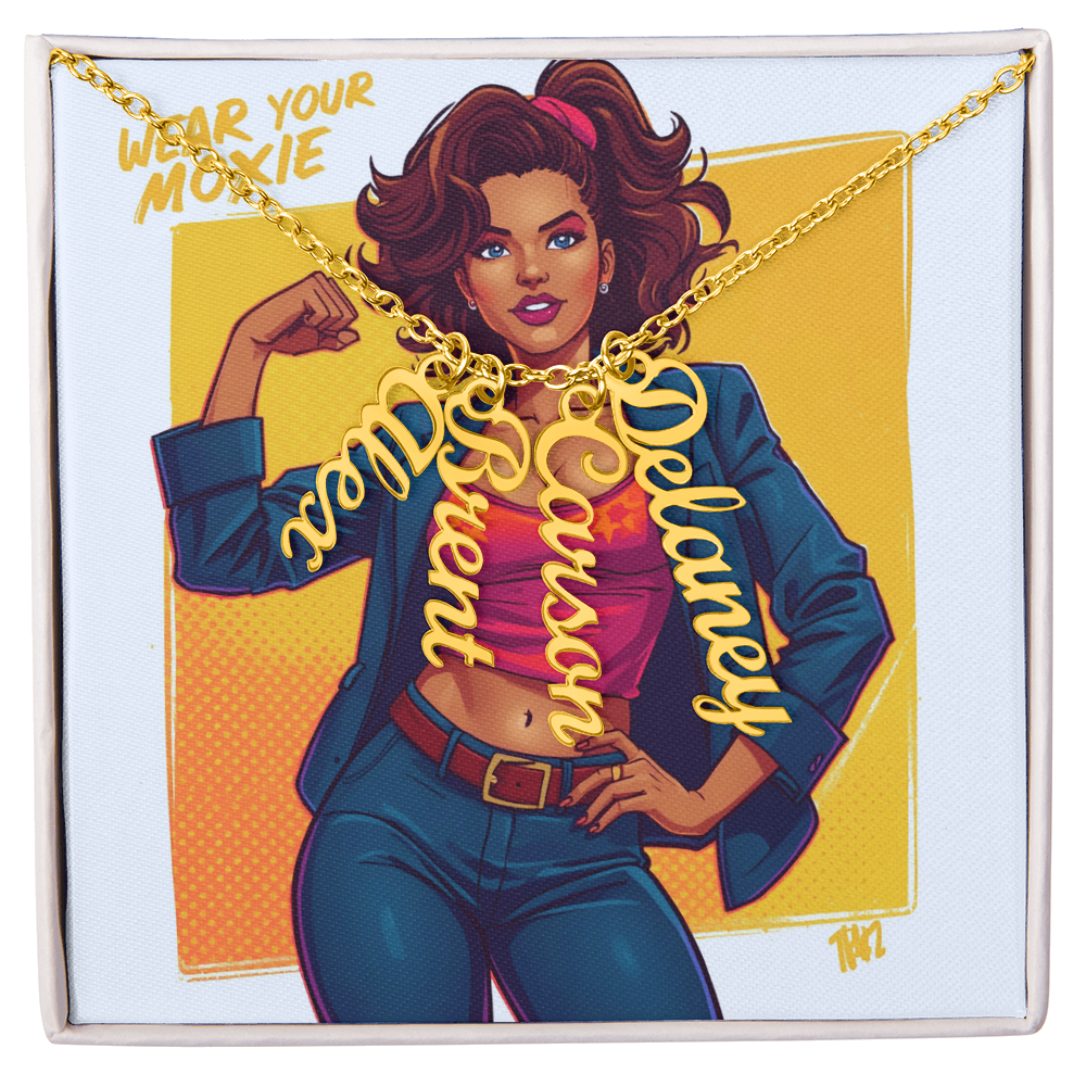 Give your special someone a custom vertical necklace made just for them! Our Personalized Vertical Name Necklace is the perfect gift for your loved ones and will become a versatile accessory for any occasion. From a heart-warming holiday present, anniversary or birthday gift, or just because, this unique necklace adds a trendy touch to any outfit.