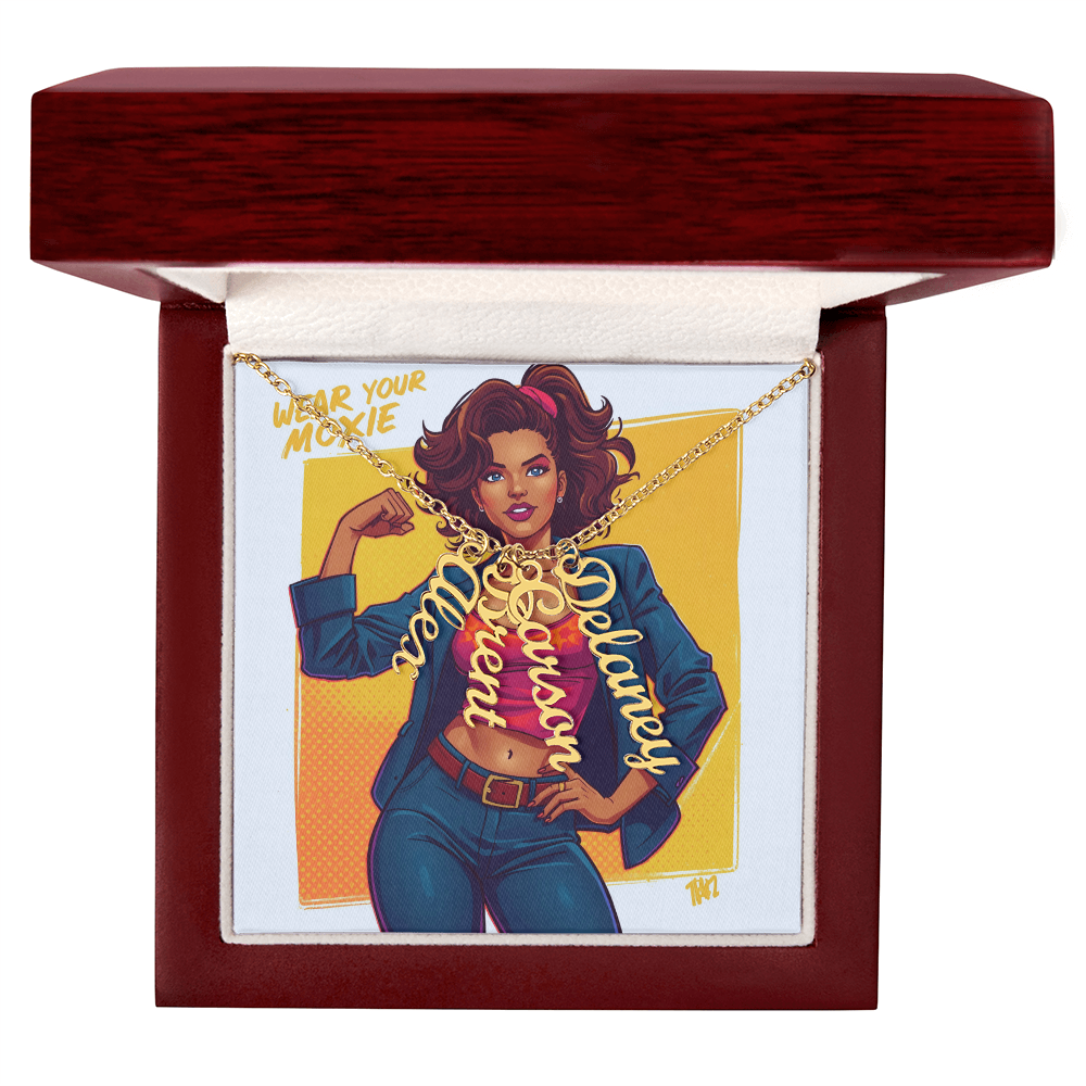 Give your special someone a custom vertical necklace made just for them! Our Personalized Vertical Name Necklace is the perfect gift for your loved ones and will become a versatile accessory for any occasion. From a heart-warming holiday present, anniversary or birthday gift, or just because, this unique necklace adds a trendy touch to any outfit.