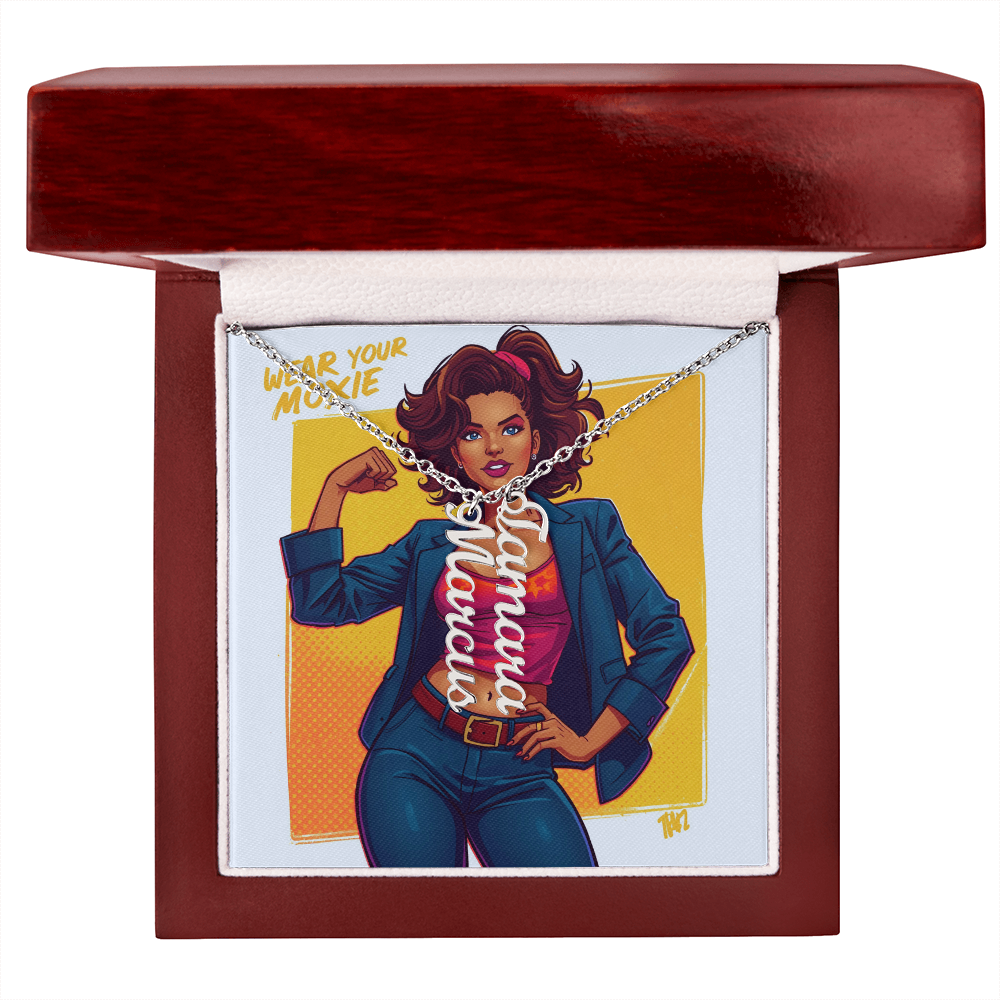 Give your special someone a custom vertical necklace made just for them! Our Personalized Vertical Name Necklace is the perfect gift for your loved ones and will become a versatile accessory for any occasion. From a heart-warming holiday present, anniversary or birthday gift, or just because, this unique necklace adds a trendy touch to any outfit.