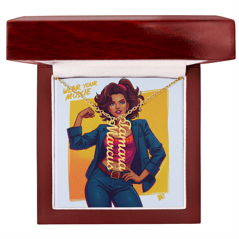 Give your special someone a custom vertical necklace made just for them! Our Personalized Vertical Name Necklace is the perfect gift for your loved ones and will become a versatile accessory for any occasion. From a heart-warming holiday present, anniversary or birthday gift, or just because, this unique necklace adds a trendy touch to any outfit.