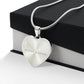 Graphic Heart Pendant + Necklace - Before & After
