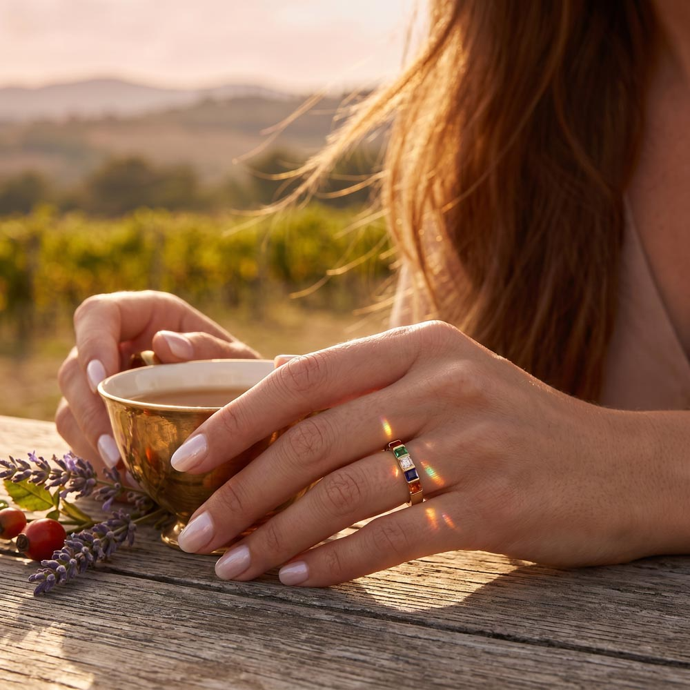 Women's Stackable Birthstone Ring