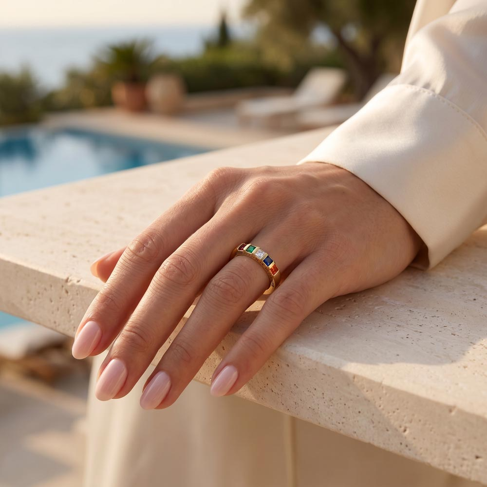 Women's Stackable Birthstone Ring