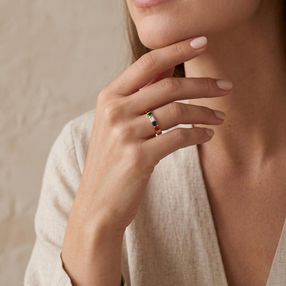 Women's Stackable Birthstone Ring