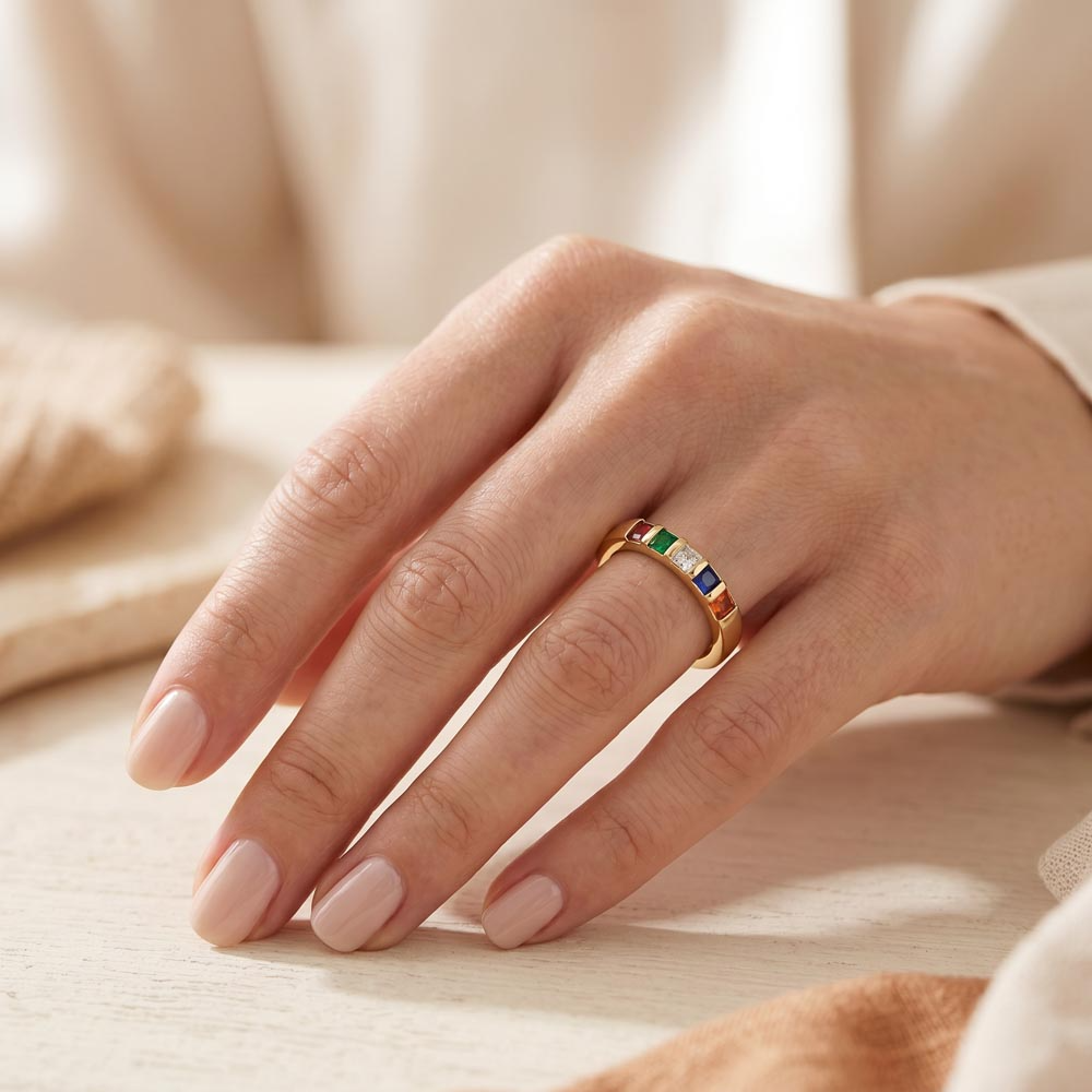 Women's Stackable Birthstone Ring
