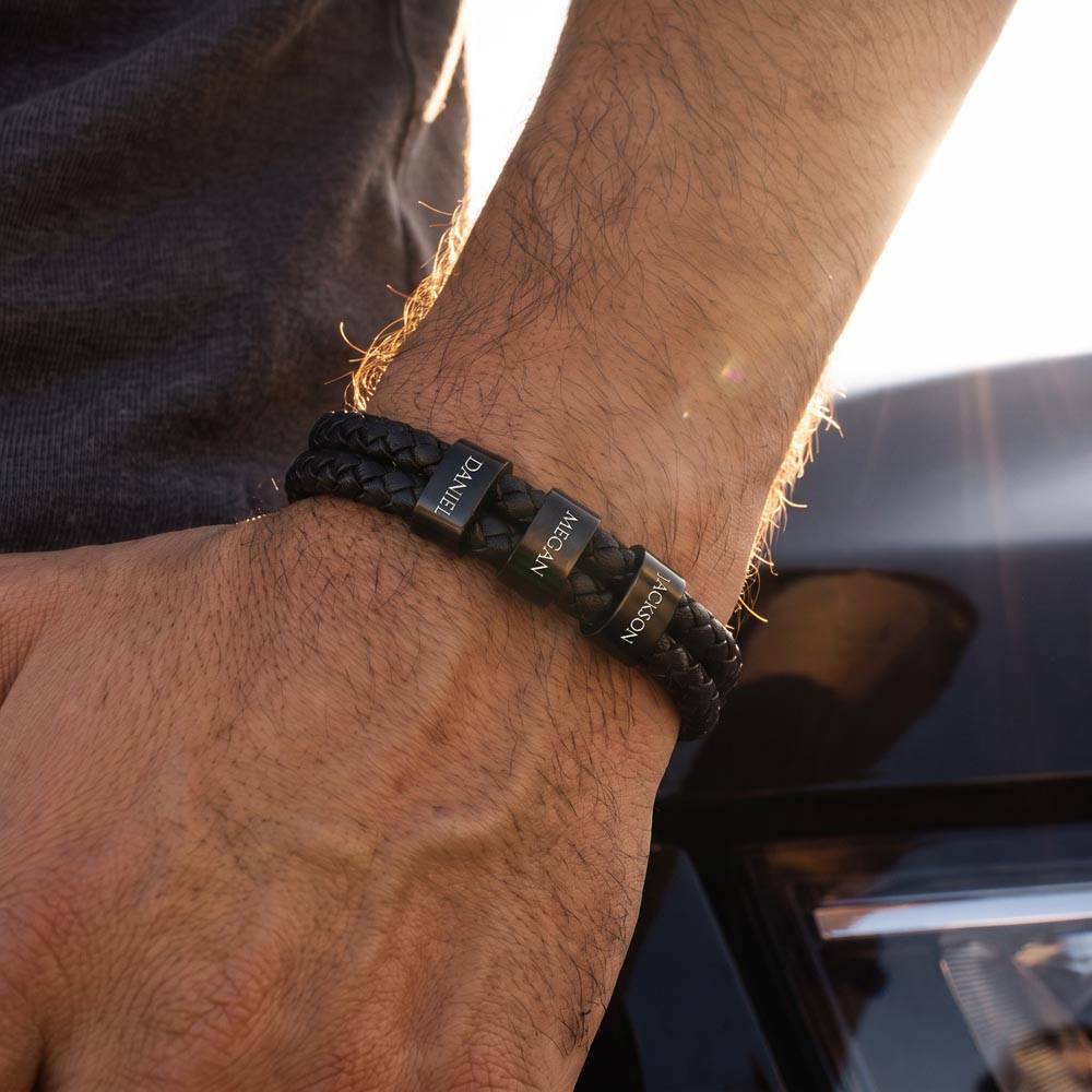 Mens Personalized Name Bracelet
