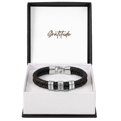 Mens Personalized Name Bracelet