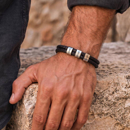 Mens Personalized Name Bracelet