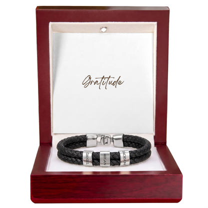 Mens Personalized Name Bracelet