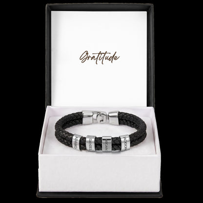 Mens Personalized Name Bracelet