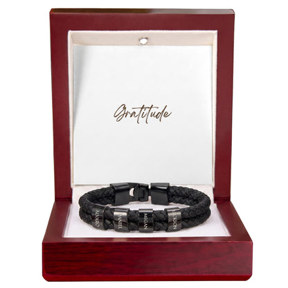 Mens Personalized Name Bracelet