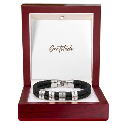 Mens Personalized Name Bracelet