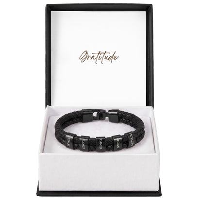 Mens Personalized Name Bracelet