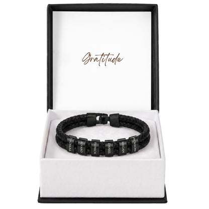 Mens Personalized Name Bracelet