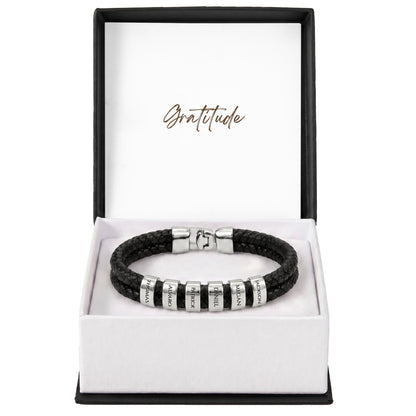 Mens Personalized Name Bracelet
