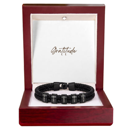 Mens Personalized Name Bracelet