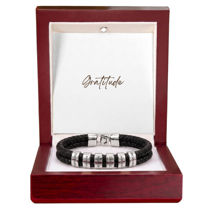Mens Personalized Name Bracelet