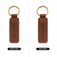 Engraved Leather Keychain