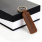 Engraved Leather Keychain