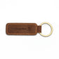 Engraved Leather Keychain