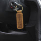 Engraved Leather Keychain