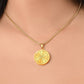 Graphic Circle Pendant + Necklace - Abstract Mandala 4