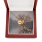 Dad Memorial Coin Necklace  with Angel Wing Charm (Remembrance Necklace)