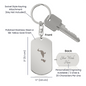 Engraved Dog Tag Keychain - Duck With Duckling