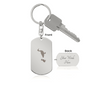 Engraved Dog Tag Keychain - Duck With Duckling