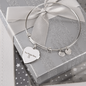 Custom Engraved Luxury Heart Bangle