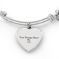 Custom Engraved Luxury Heart Bangle