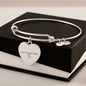 Custom Engraved Luxury Heart Bangle