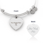 Custom Engraved Luxury Heart Bangle