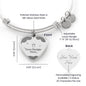 Custom Engraved Luxury Heart Bangle