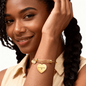 Custom Engraved Luxury Heart Bangle