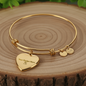 Custom Engraved Luxury Heart Bangle
