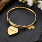 Custom Engraved Luxury Heart Bangle