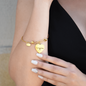 Custom Engraved Luxury Heart Bangle
