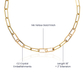 CZ Paperclip Chain Necklace / Forever Linked Necklace / Embellished Chain