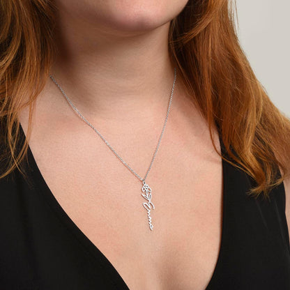 Personalized Name Necklace with Flower
