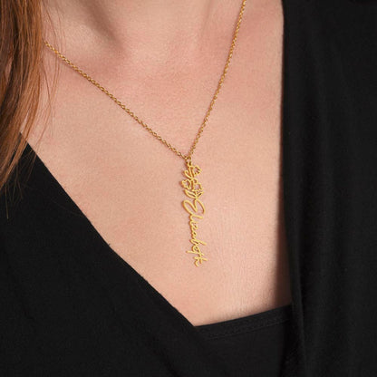Personalized Name Necklace with Flower