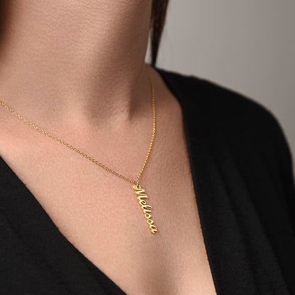 Vertical Name Necklace - Multiple