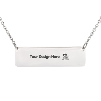 Custom Engraved Horizontal Bar Necklace